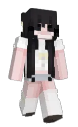 BOMBPLANTER's Minecraft skin wearing the Purple Heart cape