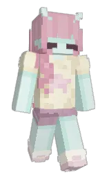 apple green and jagged ice Minecraft skin — Slim model — first worn by ElviPen