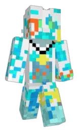 concrete and white Minecraft skin — Classic model