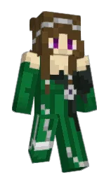 metallic bronze and black Minecraft skin — Slim model