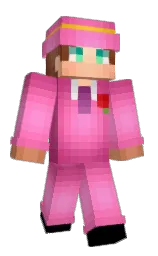 carnation pink and black Minecraft skin — Classic model — first worn by mzeeevooc678