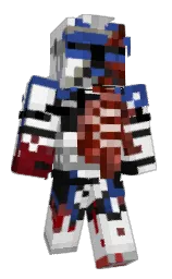 black and mercury Minecraft skin — Classic model — first worn by Rexwolf501