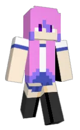 lavender magenta and champagne Minecraft skin — Classic model — first worn by KittyKittyCat29