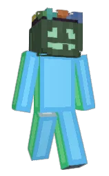 gray asparagus and marigold yellow Minecraft skin — Slim model — first worn by SlowedSeal24541