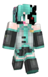 outer space and corduroy Minecraft skin — Slim model — first worn by ID_ENT1TY