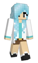 white and peach yellow Minecraft skin — Classic model — first worn by a_mirror_on_mine