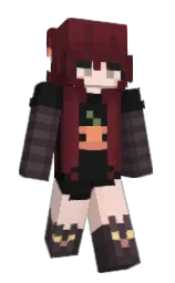 cod gray and wine berry Minecraft skin — Slim model — first worn by _shmoopy