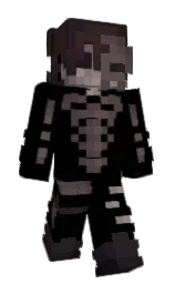 black and thunder Minecraft skin — Classic model