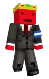 torch red and black Minecraft skin — Slim model