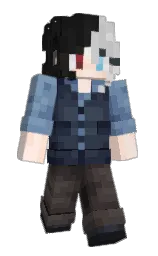 ebony clay and dune Minecraft skin — Slim model — first worn by iBelenne
