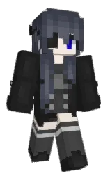 mine shaft and bright gray Minecraft skin — Slim model — first worn by Idrk_0