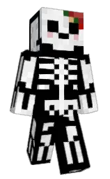 black and alabaster Minecraft skin — Slim model — first worn by Who_know_me