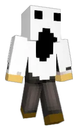 white and cream can Minecraft skin — Classic model