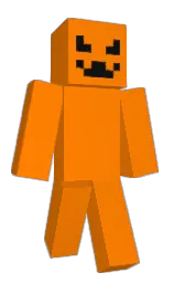 flush orange and cod gray Minecraft skin — Classic model — first worn by YouKnowItzy