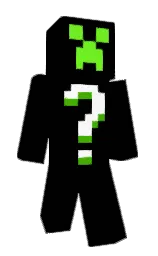 black and bright green Minecraft skin — Classic model — first worn by Jasper97