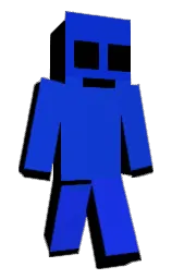 persian blue and dark blue Minecraft skin — Classic model