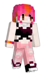 fair pink and cornflower lilac Minecraft skin — Slim model