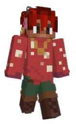 medium carmine and totem pole Minecraft skin — Classic model — first worn by HappisHome