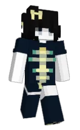 firefly and white Minecraft skin — Slim model — first worn by elytrachan