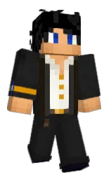 cod gray and black Minecraft skin — Classic model — first worn by TrixtarGaming