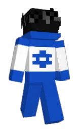 black and white Minecraft skin — Slim model — first worn by ELMALAYA3000