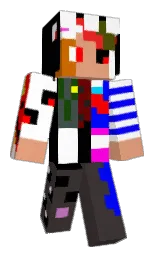 white and masala Minecraft skin — Classic model