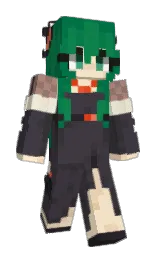 ship gray and fun green Minecraft skin — Slim model — first worn by charcollie