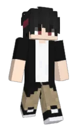 Kemperxz's Minecraft skin wearing the Purple Heart cape