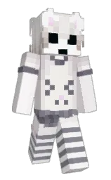 BinJust's Minecraft skin wearing the Hero cape