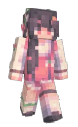 RoseRiddleX's Minecraft skin wearing the Pan cape