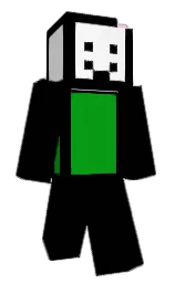 black and japanese laurel Minecraft skin — Classic model — first worn by NinjaJCK