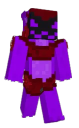 electric violet and rosewood Minecraft skin — Classic model — first worn by LinkMinecraftGa