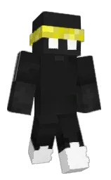 mine shaft and white Minecraft skin — Classic model