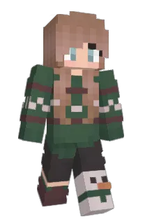 Front of PieceCake's skin
