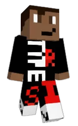black and spicy mix Minecraft skin — Classic model