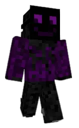black and cod gray Minecraft skin — Classic model