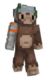 MaCaCuPV's Minecraft skin wearing the Common cape