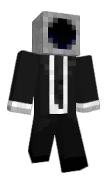 cod gray and black Minecraft skin — Classic model — first worn by icefox589