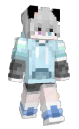 white and onahau Minecraft skin — Slim model