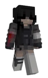 cod gray and black Minecraft skin — Slim model — first worn by _fivetwelve