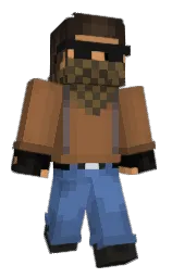 dopeassgangsta's Minecraft skin wearing the Builder cape