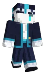 white and mirage Minecraft skin — Classic model