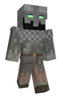 Front of Dezak's skin