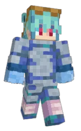 monte carlo and hippie blue Minecraft skin — Classic model — first worn by destruction001