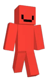 red orange and coral red Minecraft skin — Classic model