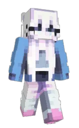 seagull and black white Minecraft skin — Slim model — first worn by Reyodog