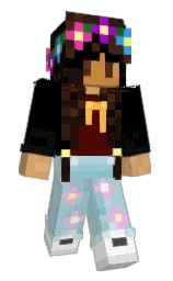 Surmayee's Minecraft skin wearing the Aurora cape