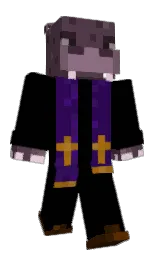 black and matterhorn Minecraft skin — Classic model — first worn by Hroch327