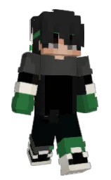 woodsmoke and black Minecraft skin — Slim model — first worn by frijool
