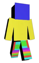 starship and royal blue Minecraft skin — Classic model